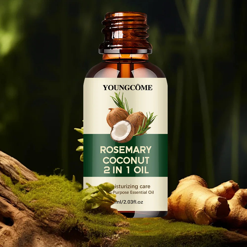Huile essentielle de romarin pour les cheveux