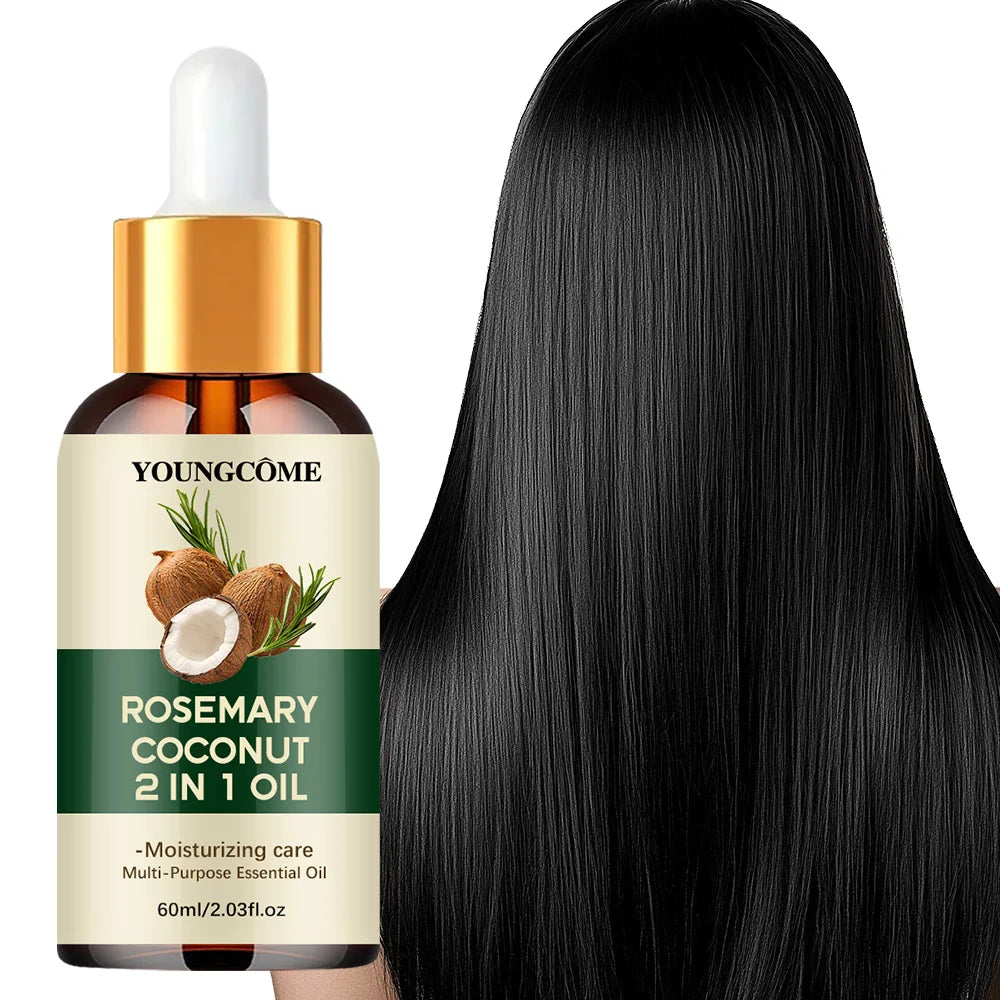 Huile essentielle de romarin pour les cheveux
